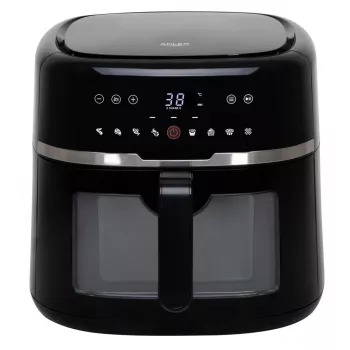Adler AD 6318 frytkownica beztłuszczowa, 8 l, 2500 W, wyświetlacz LCD, 9 programów, czarna