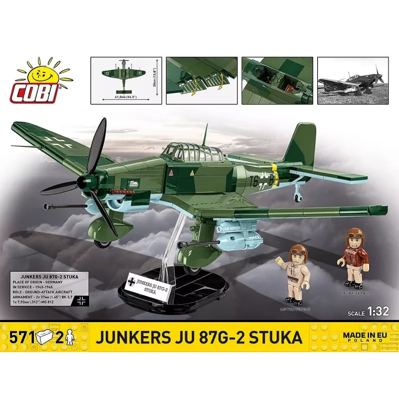 Zestaw konstrukcyjny Cobi Blocks Junkers JU 87G-2 Stuka 571 szt. model do składania