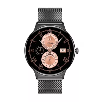 Smartwatch Colmi V89 Steel Czarny z monitorem pracy serca, wodoodporny