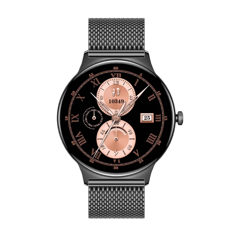 Smartwatch Colmi V89 Steel Czarny z monitorem pracy serca, wodoodporny