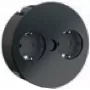 Bachmann TWIST - 2 m - 2 wyjścia AC - do użytku wewnątrz pomieszczeń - metal - tworzywo sztuczne - czarny - 42,5 mm