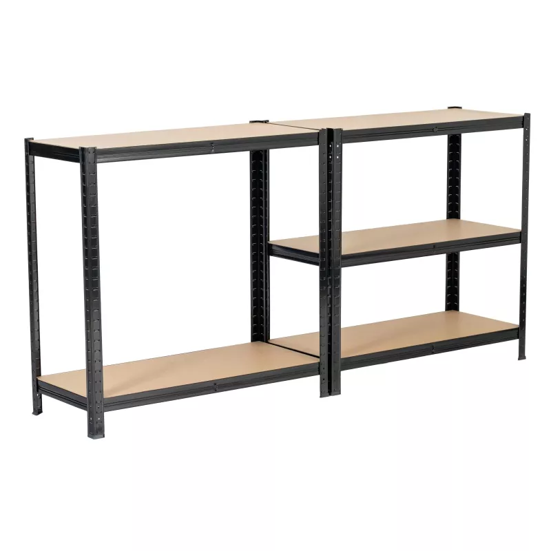 Extralink Metalowy regał magazynowy 180x90x40 Czarny
