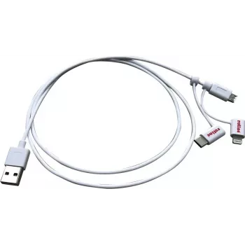 ROLINE 11.02.8329 Kabel USB 1 m USB 2.0 USB A Micro-USB B Biały (11.02.8329)