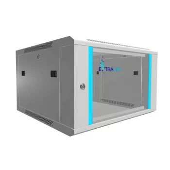 Szafa rackowa Extralink 6U 600x600 Szara, montowana na ścianę
