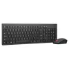 Bezprzewodowy zestaw klawiatury i myszy Lenovo Essential Wireless Combo Gen2 — czarny, kompaktowy układ, połączenie bezprzewodowe