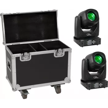 Zestaw lamp LED EUROLITE TMH-B90 2x z walizką transportową i kółkami