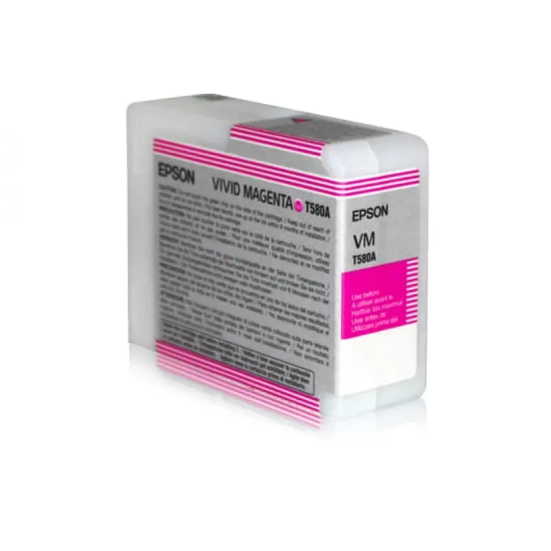 Epson Singlepack Vivid magenta T580A00, Vivid magenta, tusz pigmentowy, 80 ml, 1 szt.