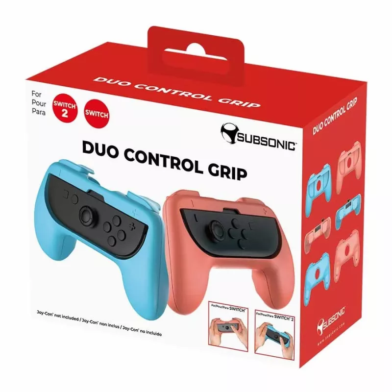 Uchwyt kontrolera Subsonic Joy-Cons comfort grip Switch i Switch 2 Różowy Turkusowy