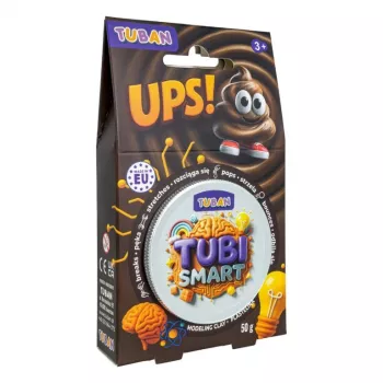 Modelina TUBAN TUBI SMART – UPS! 50 g, brązowa, dla dzieci, 95×35×165 mm