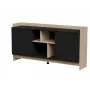 Cama PORTO 2D komoda 150x38x77 dąb/czarny