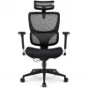 Fotel biurowy Sharkoon OfficePal C40 — czarny, ergonomiczny design, regulowana wysokość