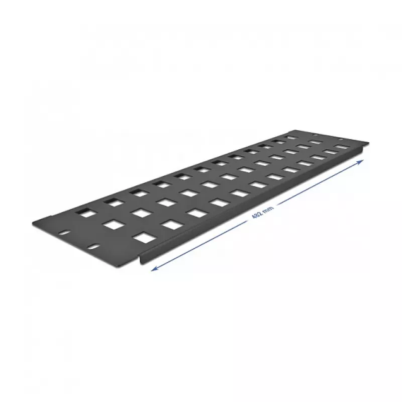 Keystone panel DeLOCK 19 inch Keystone Patch Panel 48 port 3U Czarny