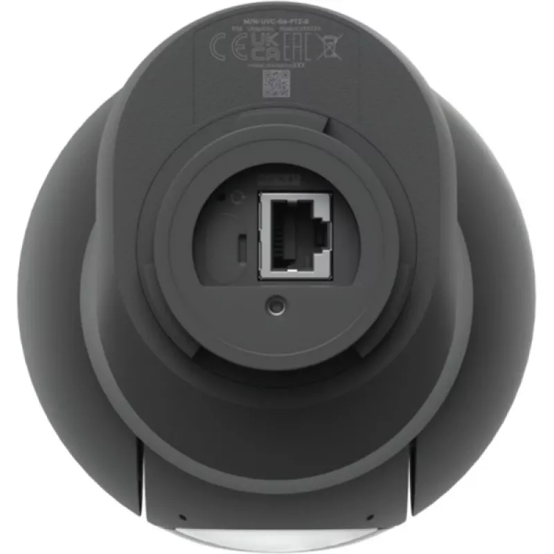 Ubiquiti UVC-G6-PTZ-B All-weather, 4K dual-lens camera with 10x hybrid zoom, 1/1.8 8MP image sensor, Multi-TOPS AI Engine, and ultra-low latency pan-t