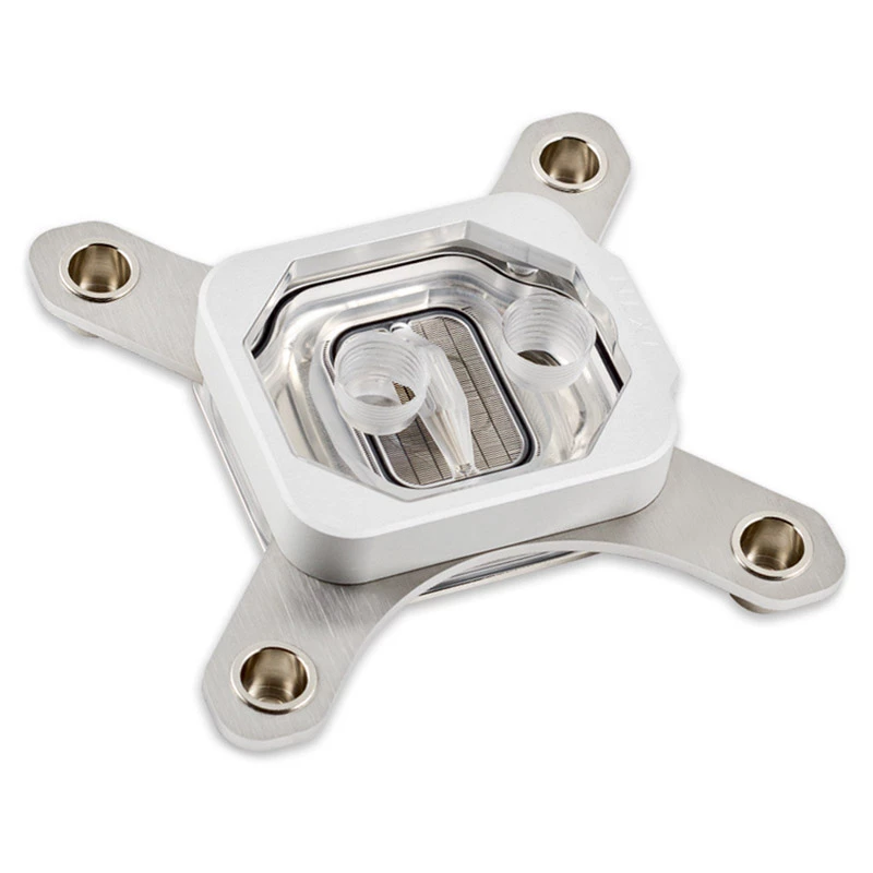 Blok wodny Aqua-Computer 21871 — konstrukcja acetal/aluminium, 94×94×22 mm