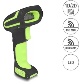 Skaner kodów kreskowych DELOCK 90588 1D/2D Bluetooth 433 MHz przenośny