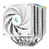 Chłodzenie powietrzne DeepCool AK620 Digital SE biały — dwa wentylatory 120 mm, 6 ciepłowodów, PWM, obsługa LGA 1700, wbudowany wyświetlacz