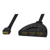 LogiLink - Rozdzielacz/przełącznik wideo/audio - 3 x HDMI - Desktop