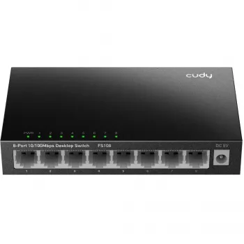 Niezarządzalny przełącznik Cudy FS108 8 portów Fast Ethernet 10/100 czarny