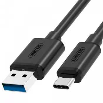 UNITEK Y-C474BK kabel USB USB 3.2 Gen 1 (3.1 Gen 1) 1 m USB A USB C Czarny