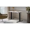 Biurko elektryczne z regulacją wysokości cama meble MOON 121x67x72–120 cm, prostokątny blat z płyty wiórowej, 100–240 V