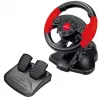 Kierownica do gier ESPERANZA EG103 — PC/PS2/PS3, 13 przycisków, wibracje, akcelerometr, czarno-czerwona