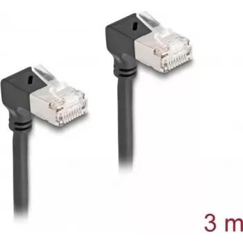 Kabel sieciowy DeLOCK RJ45 Cat.6A 3m Czarny