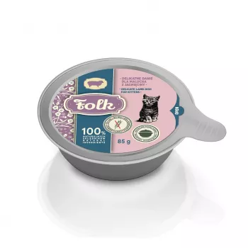 FOLK Kitten Delikatna potrawa z jagnięciny - mokra karma dla kotów - 85g