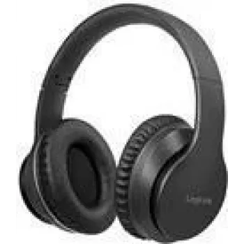 Logilink BT0053 - Headset - ohrumschließend - Bluetooth - kabellos - aktive Rauschunterdrückung - Schwarz (BT0053)