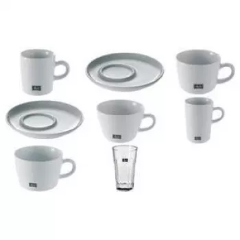 Filiżanka do cappuccino MELITTA M-Cups 0,25 L porcelana biała — wysokość 65 mm