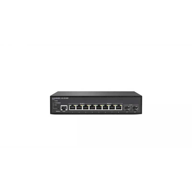 LANCOM GS-3510XP Zarządzany L2 2.5G Ethernet (100/1000/2500) Power over Ethernet (PoE) 1U Czarny