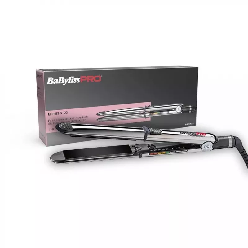 Prostownica-szczotka BABYLISS ELIPSIS3100 Warm Stainless Steel 45 W, płytka 2,4 cm, 5 poziomów temperatury, 150–230°C