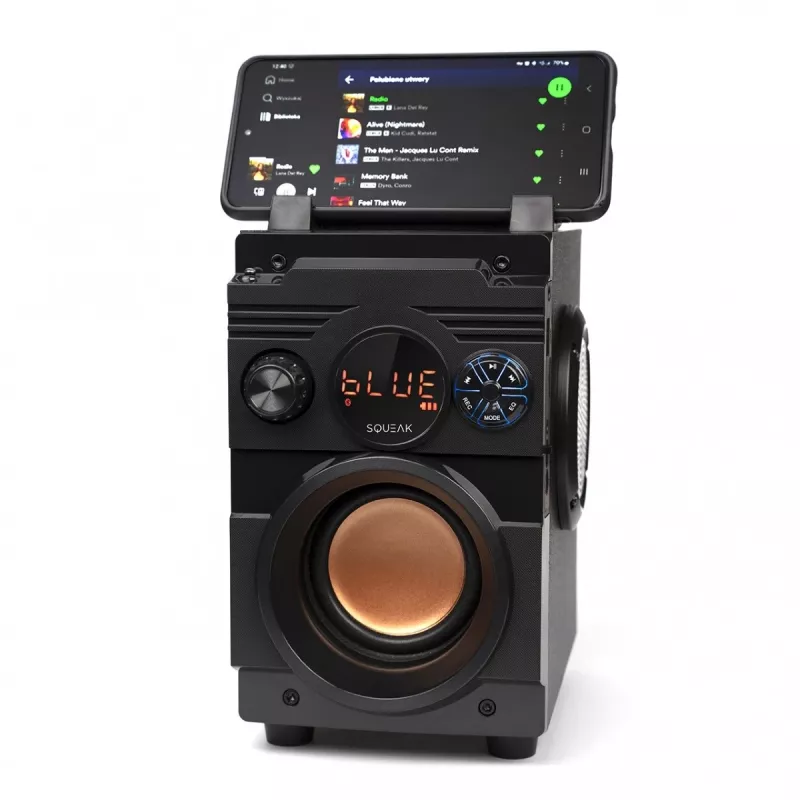 Głośnik Bluetooth 5.1 Squeak Bassblaster, Radio FM, Odtwarzacz MP3 SQ1001