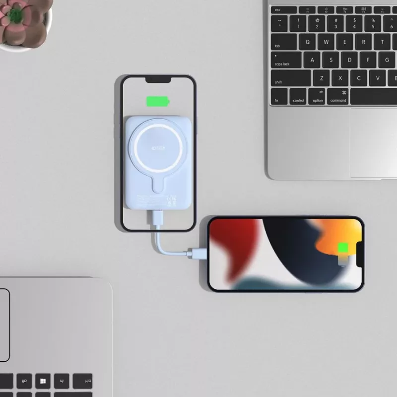 Przenośny powerbank TECH-PROTECT PB10 LIFEMAG 5000mAh niebieski