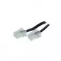 S/CONN 6m RJ45 Czarny Przezroczysty S/CONN 6m RJ45