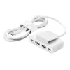 USB Type-C Hub Belkin BUZ001bt2MWHB7 2m biały