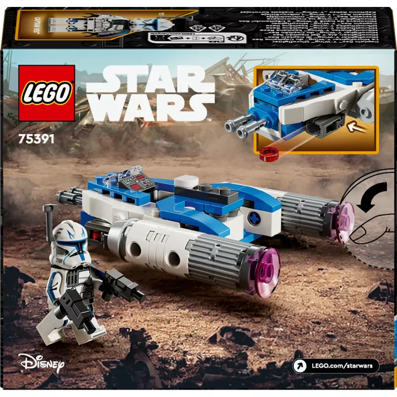 LEGO Star Wars Captain Rex Y-Wing Microfighter Kolekcjonerski Statek Kosmiczny z Wojsk Klonów z Minifigurką Postaci dla Chłopców od 6 Lat