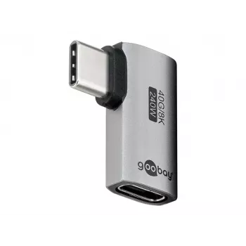 Goobay Adapter USB-C poziomy 90° USB4 - Wtyk> Gniazdo (74441)