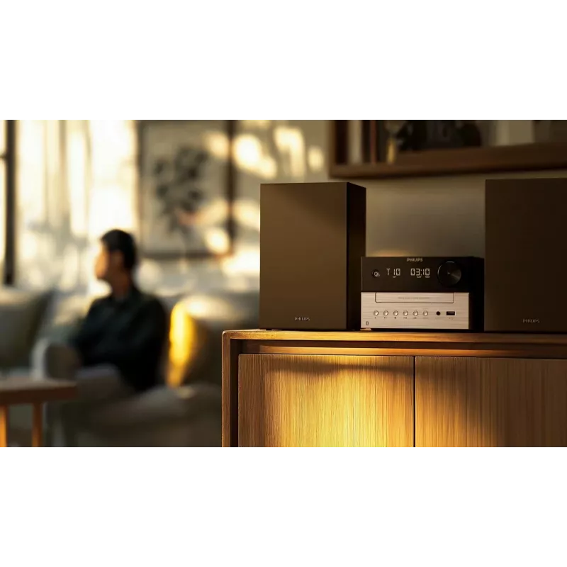 Philips TAM3205M2 system audio domowy Domowy system audio micro 20 W Czarny, Srebrny