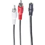 Kabel audio ShiverPeaks BS30852 1,5m 3,5mm 2xRCA Czarny