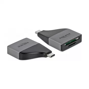 Czytnik kart DeLOCK 64117 USB 3.2 Gen 1 Type-C Szary