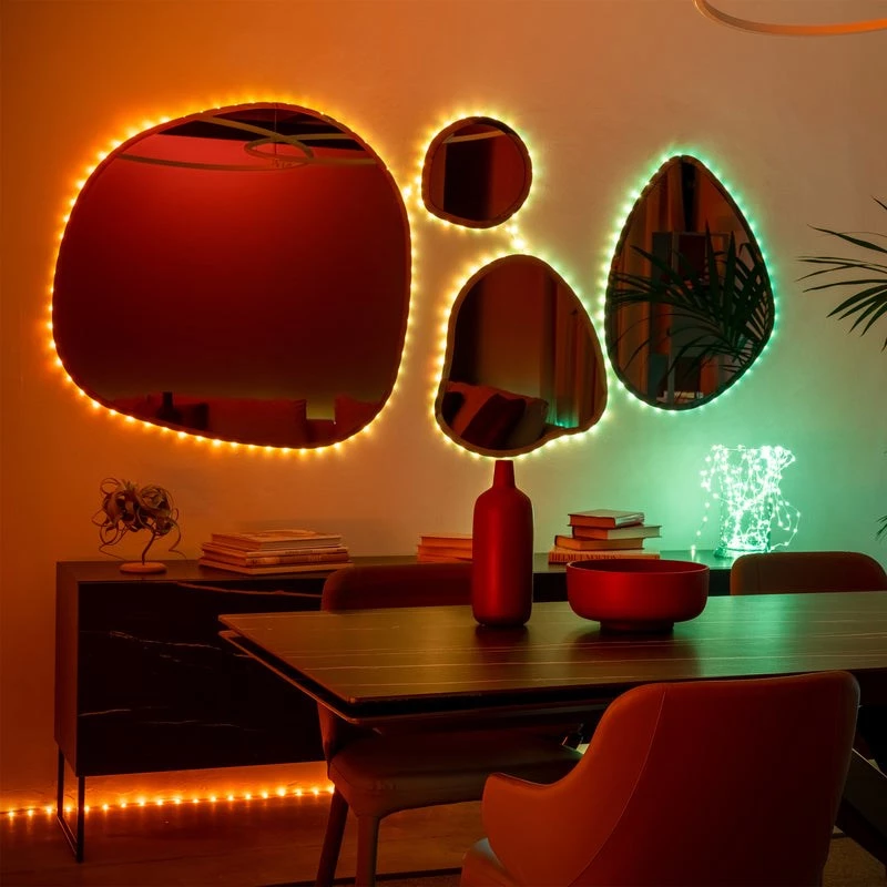 Girlanda LED Twinkly TWD200STP-TEU wielokolorowa taśma wewnętrzna, odstęp 5 cm, IP20, przezroczysty kabel