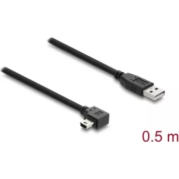Kabel USB A na Mini-USB B DELOCK 81650 — USB 2.0, 2 m, czarny