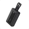 PowerBank 20 000 mAh 30W z kablem C/Lightning 1USB-C 1USB-A Niebieski