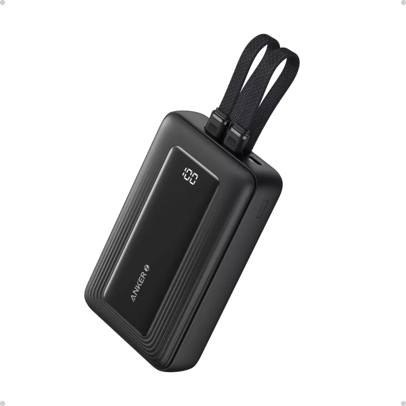 PowerBank 20 000 mAh 30W z kablem C/Lightning 1USB-C 1USB-A Niebieski