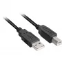 Kabel USB 2.0, wtyk USB-A > wtyk USB-B (czarny, 3,0 m)