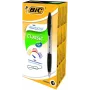 BIC Długopisy kulkowe ATLANTIS REFRSH 1.0 mm czarny, Opakowanie 12 szt. 136717