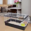 Klatka FERPLAST Casita 100 dla królików i świnek morskich, metal/tworzywo sztuczne, 960×570×560 mm, taupe/biały