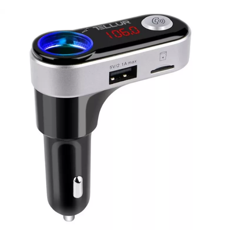 Nadajnik FM Tellur FMT-B2 Czarny Bluetooth 5.0 USB do odtwarzania dźwięku w samochodzie