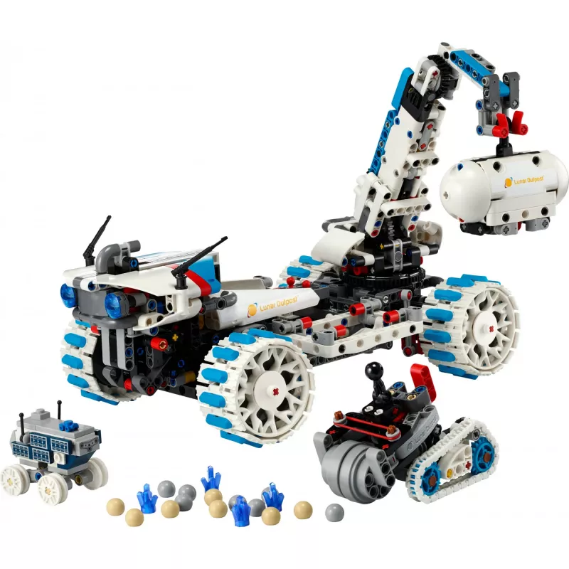 LEGO Technic 42211 Lunar Outpost Moon Rover – zabawka konstrukcyjna, 1082 szt., budowa modułowa, 130×310×190 mm