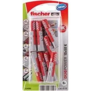 Fischer DuoPower 10 x 50 K NV kołek rozporowy 50 mm 534995 1 zestaw (534995)